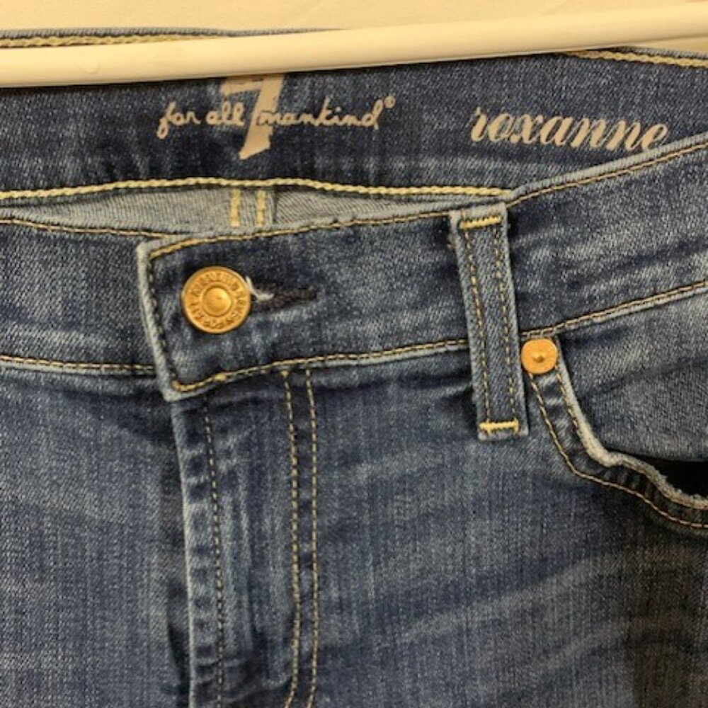 7 FOR ALL MANKIND Jeans Womens  Roxanne Classic  Denim  (SZ 30) - Picture 2 of 7